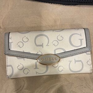 GUESS Beige and Gray Women's Wallet